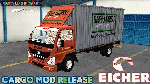 Eicher Logistics Cargo Truck Bussid Mod Download | Bus Simulator Indonesia Truck Mod Download