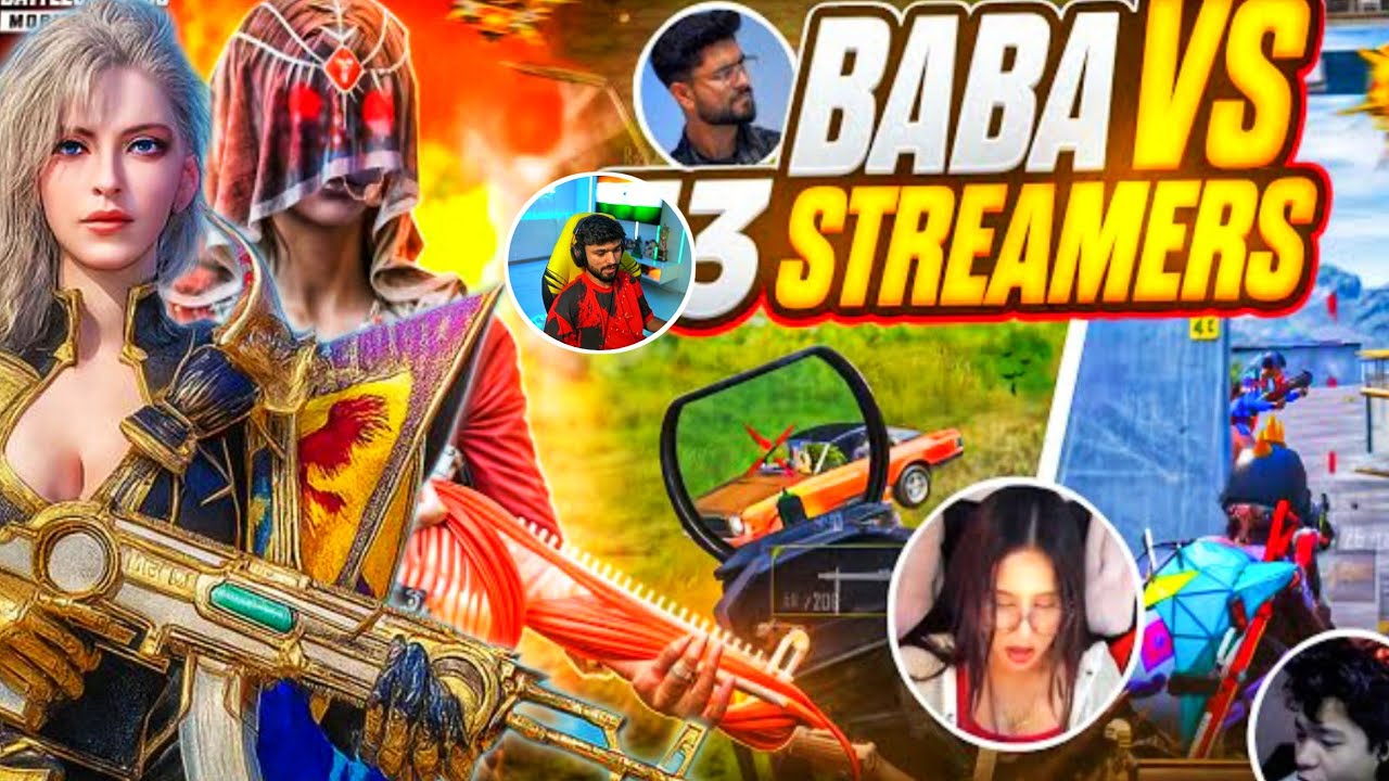 Pro Streamers Challenged OP Black ‼️ Solo vs Squad in Conqueror Lobby Intense 1v4 Gameplay | BGMI