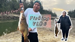 4.5 KGS CARP at Tai Lam Chung Reservoir!!! #fishing #hongkong #nepalivlog