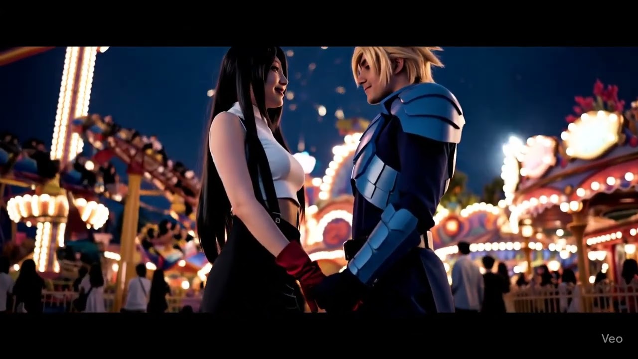 TIFA LOCK HEART AND CLOUD COSPLAY