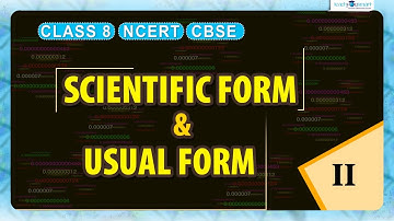 Exponents And Powers | Standard Form | Scientific Form | Usual Form | Small Numbers | Chapter 8 #tys