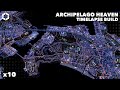 Archipelago heaven metropolis timelapse build  cities skylines 2  good life music mix