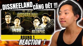 ZAA Reacts to DISSNEELAND XI   LINKEENPAC vs 1490   ROUND 1