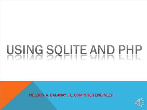 SQLite and PHP Tutorial - YouTube