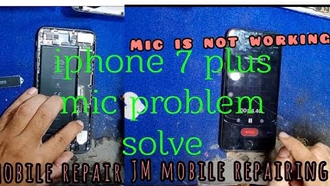 Iphone 7Plus Mic problem/ jm phone repairing