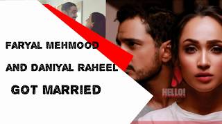 Faryal Mehmood and Daniyal Raheel got married|son of seemi raheel|