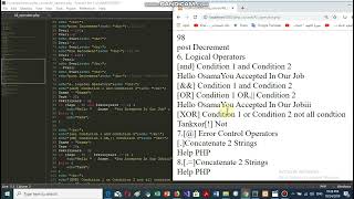 PHP Lecture 19 All Operators