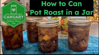 Easy Pressure Canning Chuck Roast into Meal in a Jar!  Canuary 2024