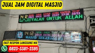0823-3381-2395 Jual Jam Masjid Digital LED RGB P5 Otomatis