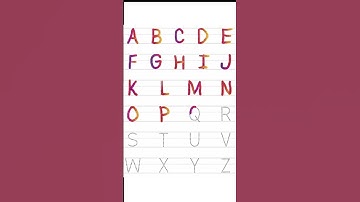 Oefeningen met het overtrekken en schrijven van het alfabet | Leer ABC-letters voor kinderen | Ho...