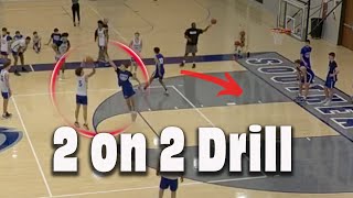2 on 2 Basketball Drill - "Cowboy Competitive"