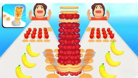 Pancake Run - MAX LEVEL All Level Mobile Gameplay Walkthrough Android IOs Alltrailer Relaxing Video