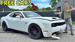 Someone Left A Wrecked Hellcat Redeye Outside Our Gate! Now It's Ours!!! by goonzquad 65,579 views 2 hours ago 11 minutes, 36 seconds