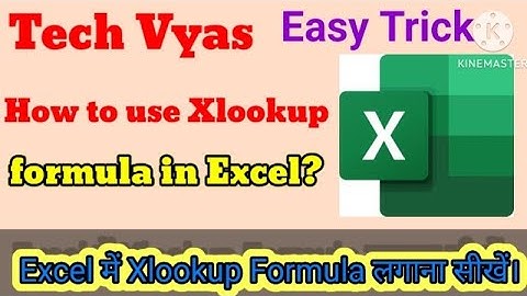 How to use Xlookup Formula in excel? #techvyas1 #excel #Tricks #Tips #formula  #msexcel #exceltips
