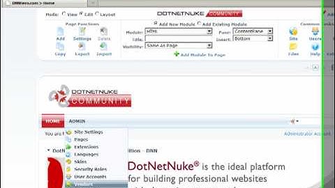 DotNetNuke Tutorial - How to use the recycle bin in DNN - Video #17