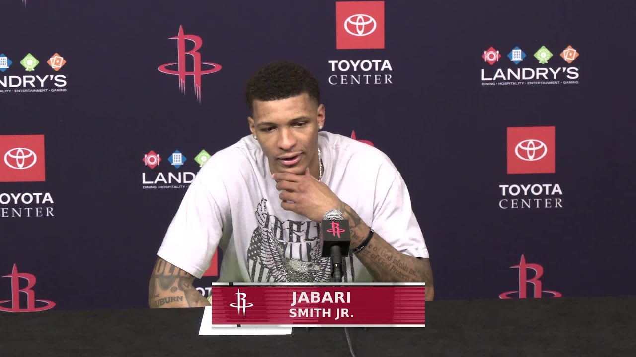Postgame Press Conference by Jabari Smith Jr. vs Portland Trailblazers