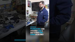 Presidente Boric visitó comunidad gamer y jugó al clásico Killer Instinct