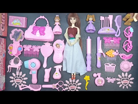 12:52 Minutes Satisfying with Beautiful BJD and Princess Pink Toy Accessories|ASMR Toys