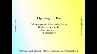 Opening the Box