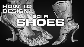 How To Design Sci-Fi Shoes in ZBrush — Tutorial