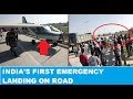 Aircraft makes emergency landing on Express Highway