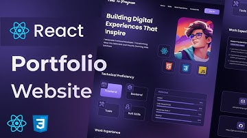 Build a Responsive Portfolio Website Using React JS | Portfolio Website in React