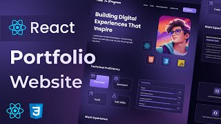 Build a Responsive Portfolio Website Using React JS | Portfolio Website in React