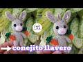 CONEJITO 🐇 llavero tejido a CROCHET paso a paso (segunda parte) tutorial