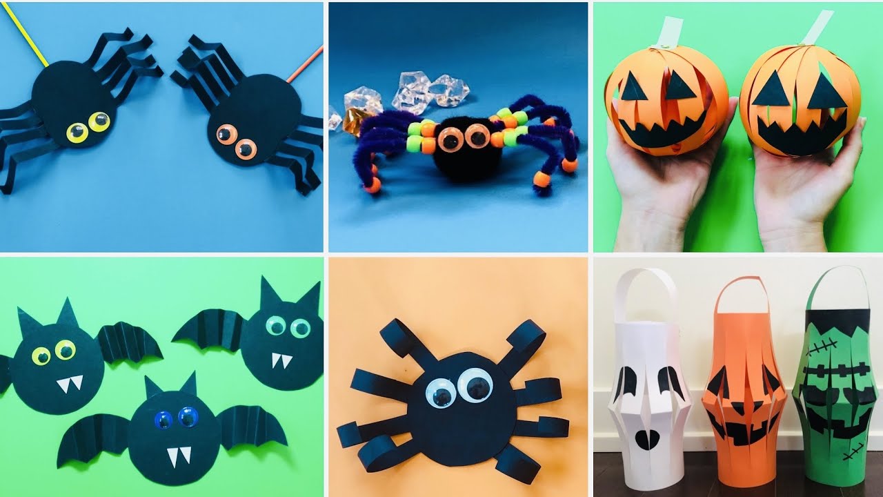 6 Easy Halloween Craft Ideas for Kids | Halloween Paper Craft ...