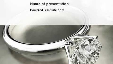 Diamond Ring PowerPoint Template by PoweredTemplate.com