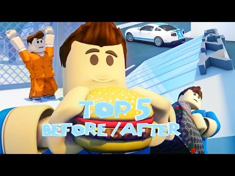 Top 5 Before And After Jailbreak Funny Roblox Animations Youtube - funny roblox animations