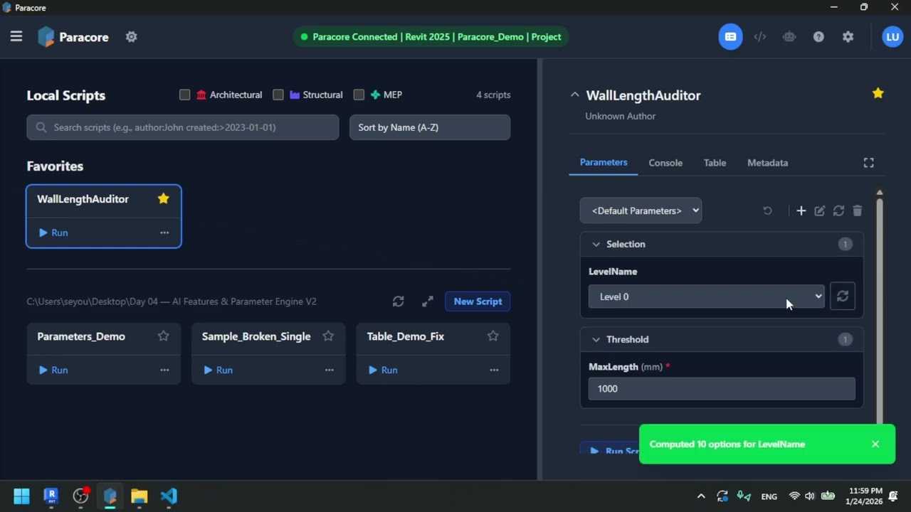 Paracore AI: Zero-Boilerplate Revit Automation with GitHub Copilot