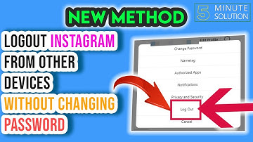 How to Log Out Instagram from All Devices Without Changing password 2024
