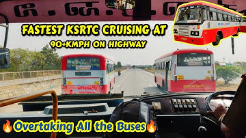 90+kmph🔥 KSRTC Eicher Overtaking every buses on Highway #bus #ksrtc #bs6 #race #beach #volvo#highway