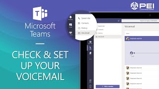 Watch pei's microsoft teams tutorial on how to check your voicemail in
as well setup voice mailbox and record greeting...