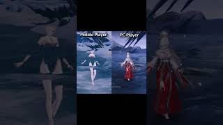 Mobile vs PC: Hiyuki Form Transition 💀 #wutheringwaves