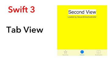 Tab View (Swift 3 + Xcode 8.2.1)