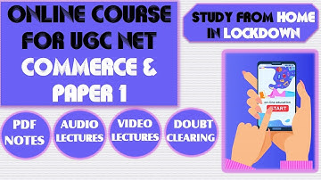Online classes BATCH for UGC NET JRF COMMERCE  & PAPER 1 JUNE 2020| Study from phone during lockdown