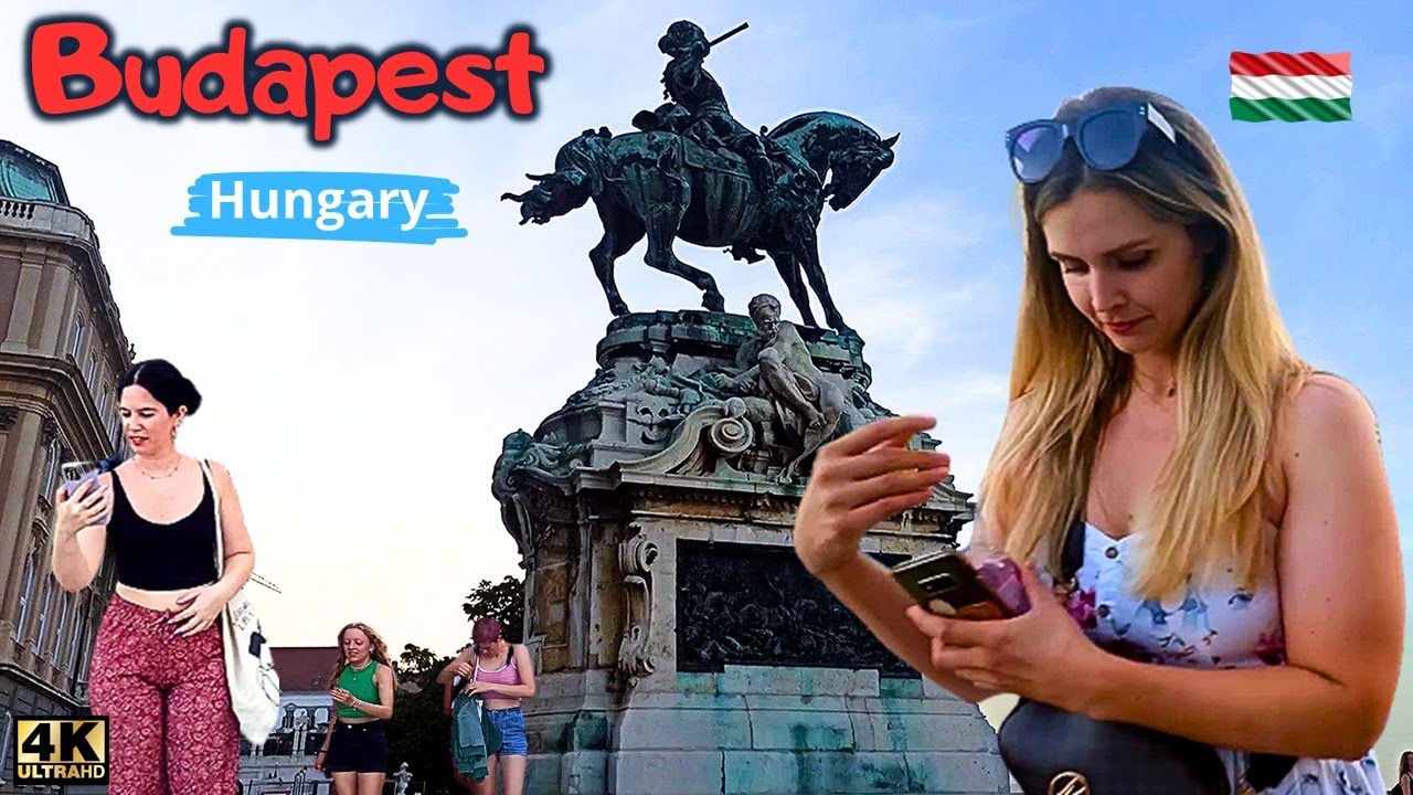 Walk through the Royal Palace 🏰👣 & Buda Castle 4K 60fps /walking tour ...