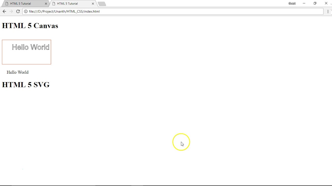 HTML5 Canvas and SVG in Tamil | Unanth Learnings
