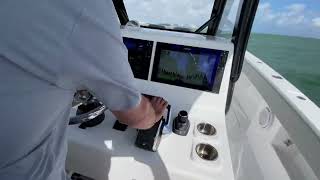 Brief video of the new Frontrunner 37 Cat during FLIBS