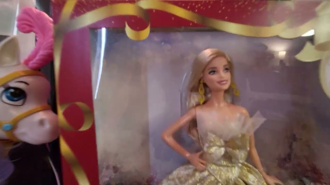 holiday barbie gold dress Amazon.com: Barbie Signature 2023 Holiday Doll, Blonde Hair Wearing Golden  Gown, Collectible with Doll Stand & Certificate of Authenticity : Toys &  Games