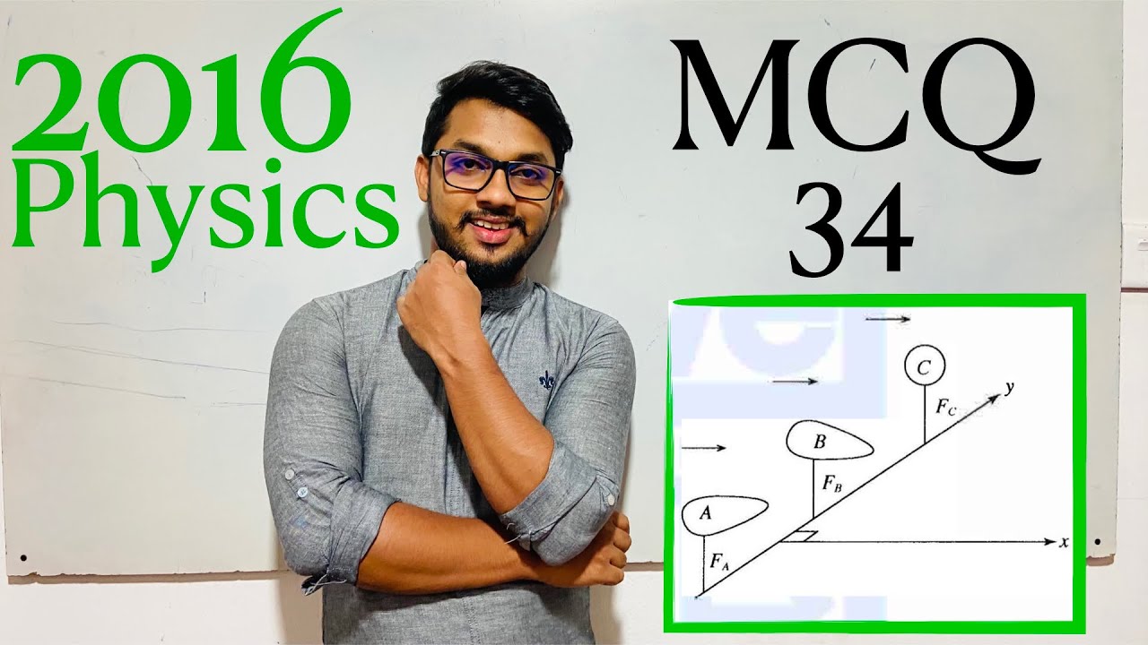 2016 Physics MCQ 34  | By Sandun K. Dissanayaka | Channel A+