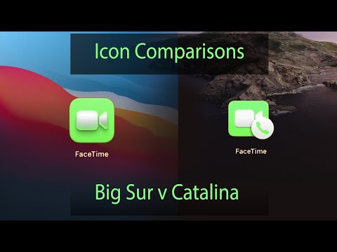 macOS BigSur v Catalina - Icon Comparison 2020