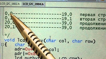 lcd 2004 I2C команды