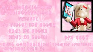Editing Competition With Robux Prizes! | #veniceeditcomp @VeniceTheEditor