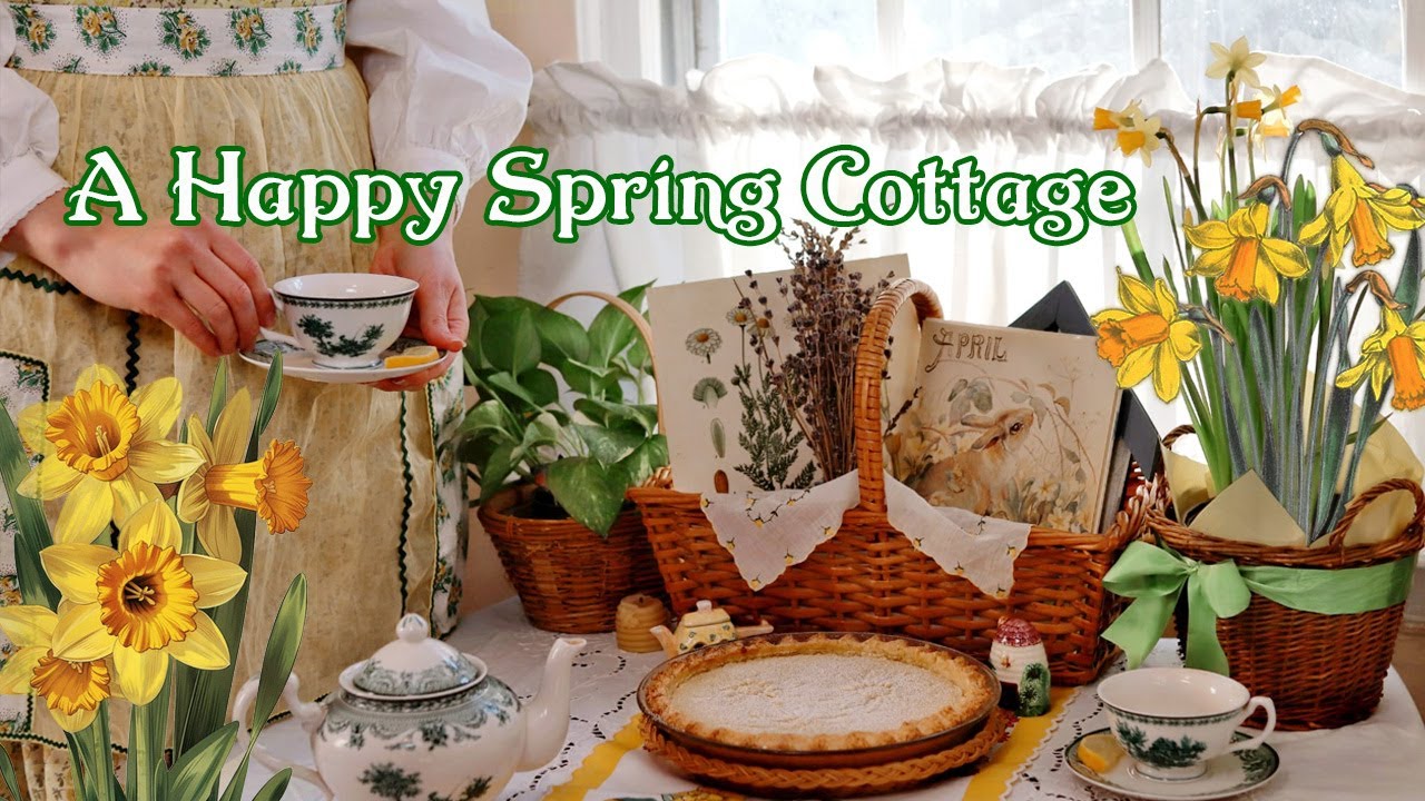 Inviting Spring Happiness to our Vintage Cottage🌼Thrifted Home Decor