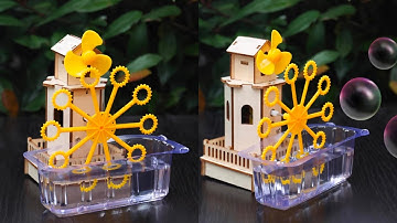 How to Make a Bubble Machine with Motor at home-DIY Bubble Machine