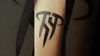 T in S Logo Pen Tattoo Design Easy To Draw on Wrist #shorts #nakytattoo #tattooshorts #bodyart