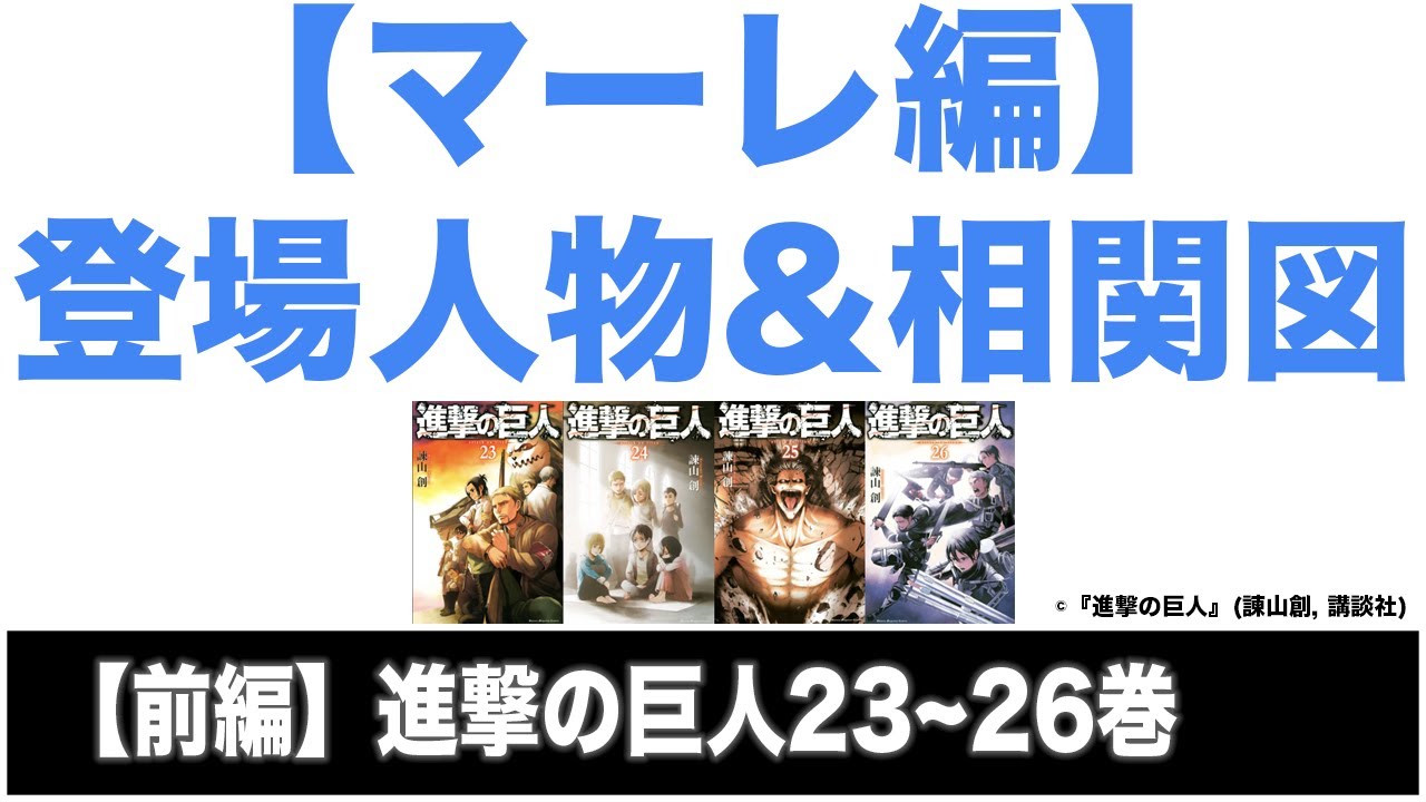 進撃の巨人 10分でわかる マーレ編 解説 単行本派必見 23巻 30巻 Youtube